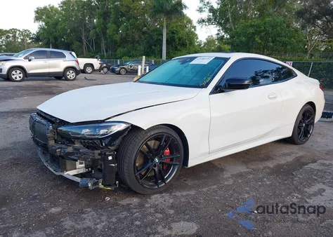 2021 BMW 430I z USA, uszkodzony, nr VIN WBA53AP08MCG48490